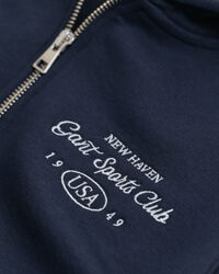 Teen Girls Sports Club Graphic hoodie med halv dragkedja