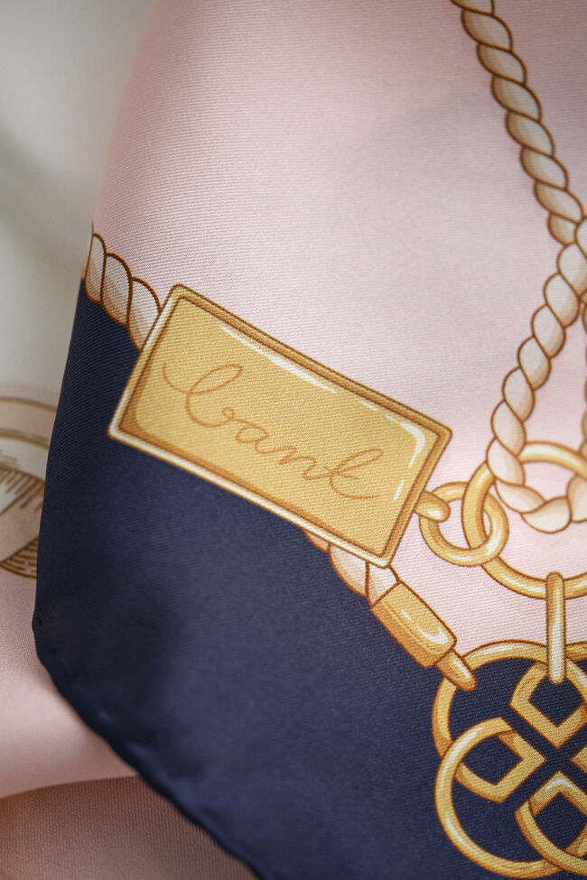 Kedjem&ouml;nstrad sidensjal