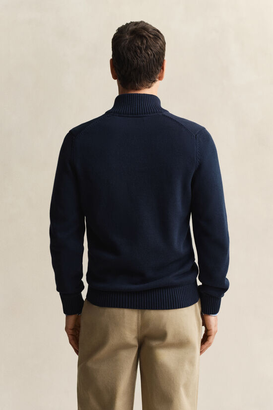 Casual Cotton tr&ouml;ja med dragkedja vid hals&ouml;ppningen