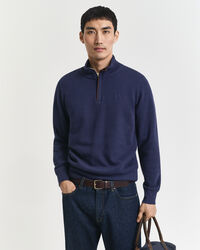 Sacker Rib sweatshirt med half-zip