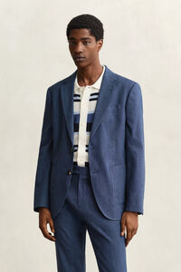 Kavaj i linneblandning