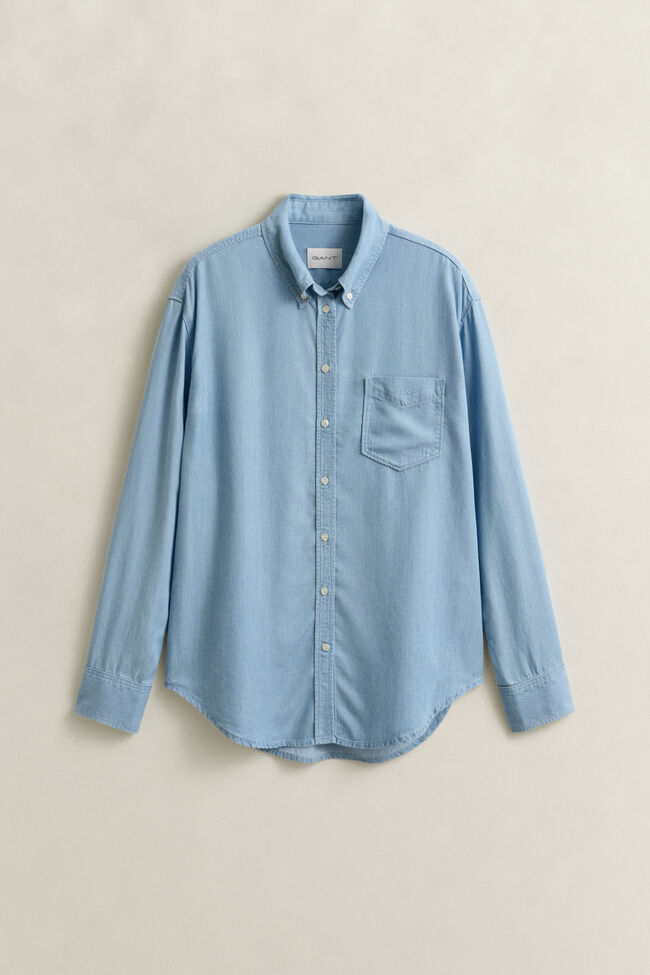 Indigof&auml;rgad skjorta