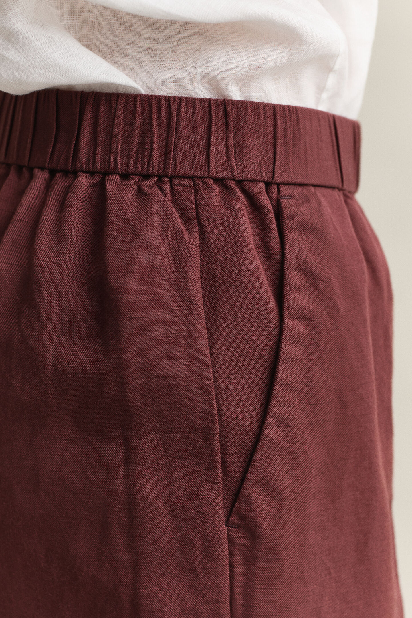 Shorts i linneblandning