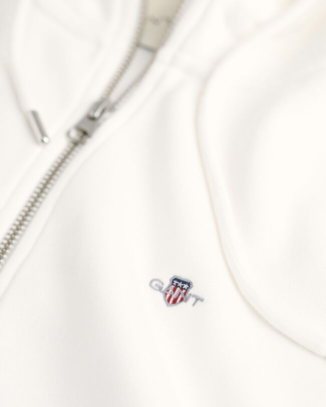 Shield hoodie med dragkedja