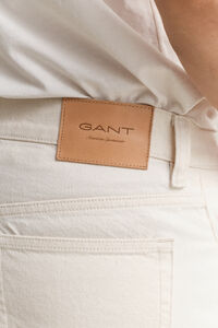 Straight fit jeans i &eacute;cru