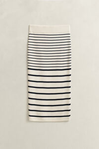 Randig stickad pennkjol