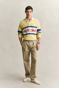 Relaxed fit chinos i bomullstwill