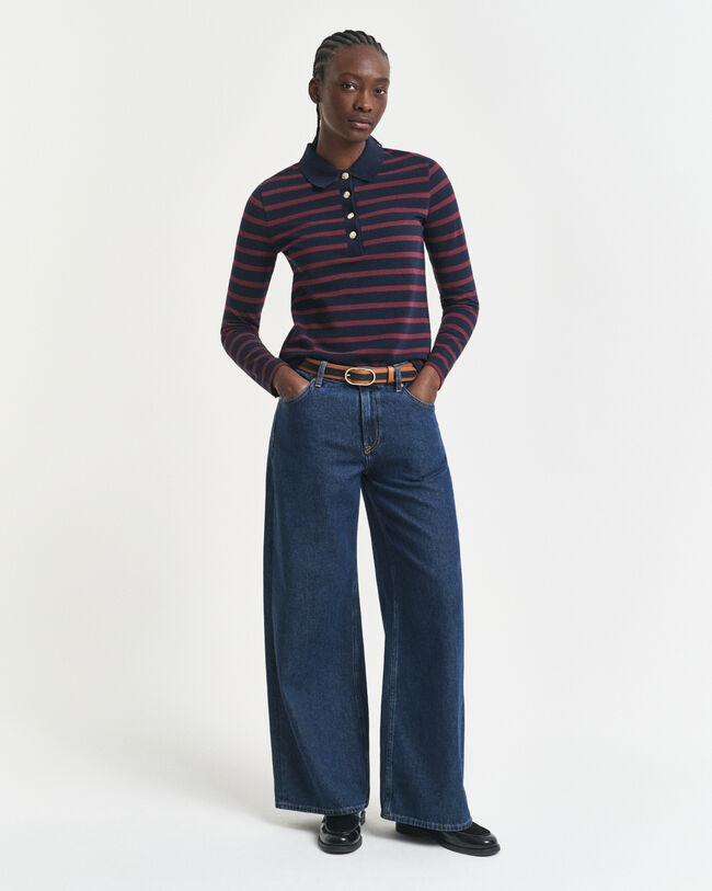 L&aring;ng&auml;rmad pik&eacute;tr&ouml;ja med marina r&auml;nder