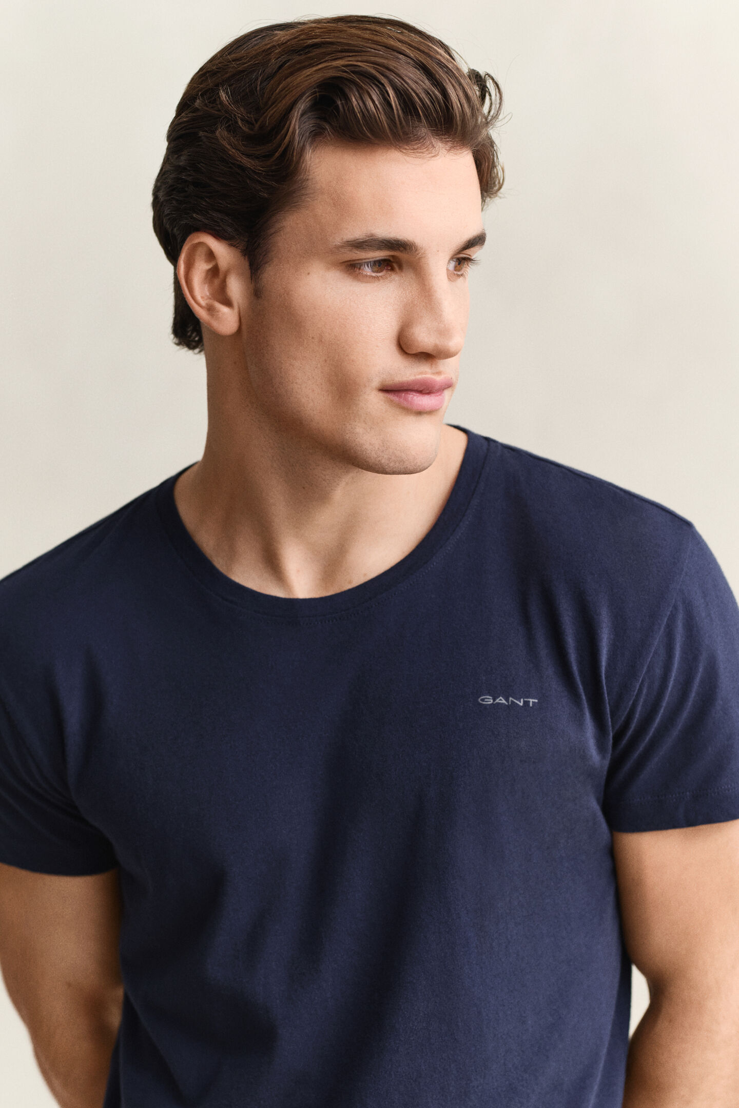 Tv&aring;pack rundhalsade T-shirtar