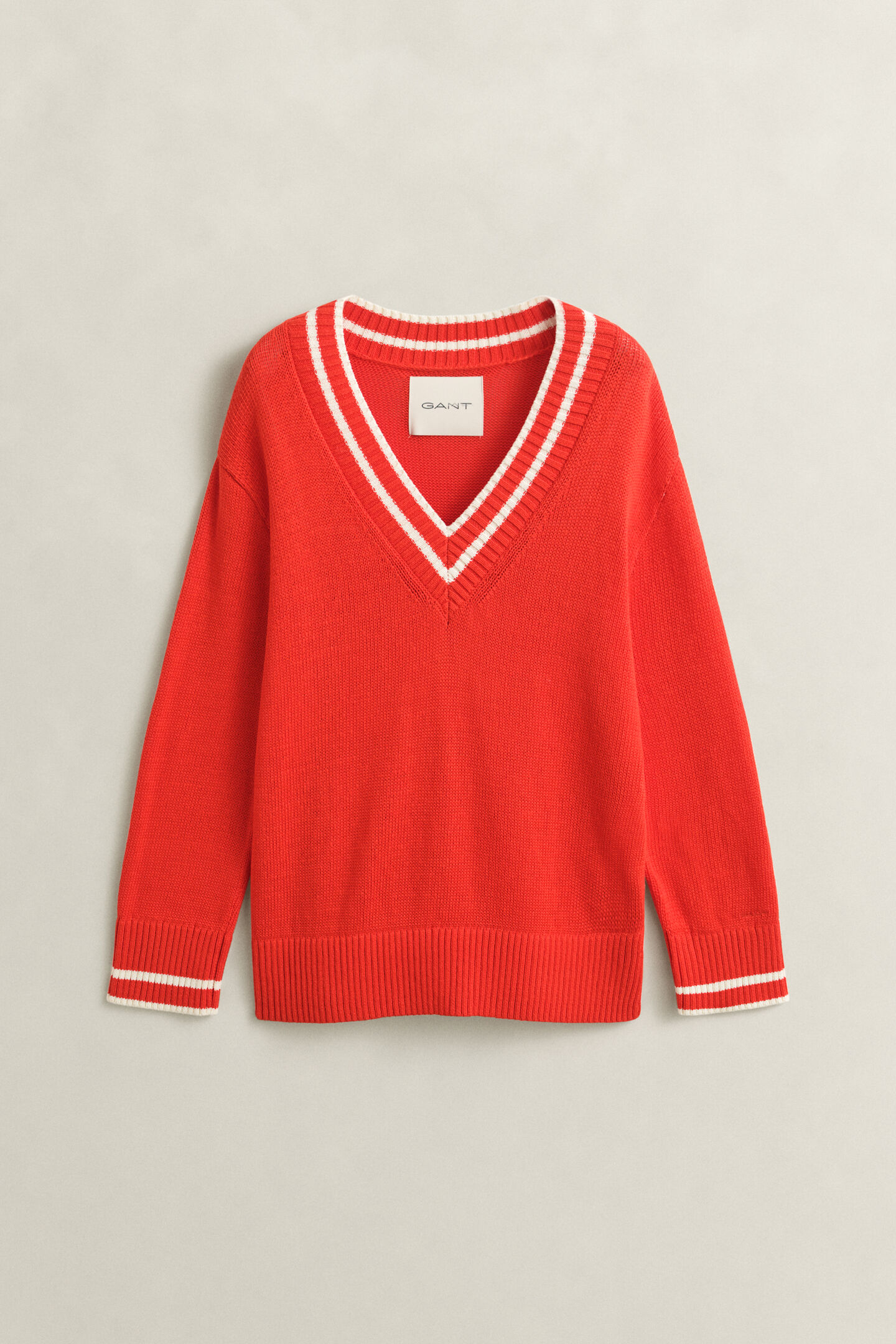 V-ringad bomullstr&ouml;ja