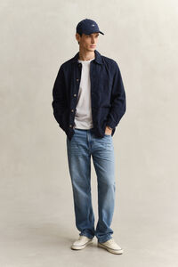 Skjortjacka i linneblandning