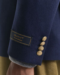 Slim fit klubblazer i ylleflanell