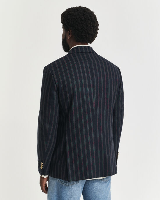 Randig club-blazer i flanell