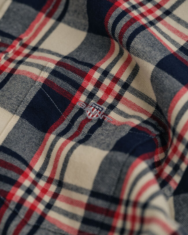 Teens rutig flanellskjorta