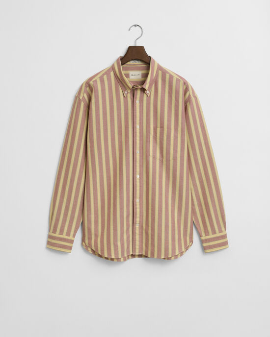 Relaxed fit Heritage randig oxfordskjorta