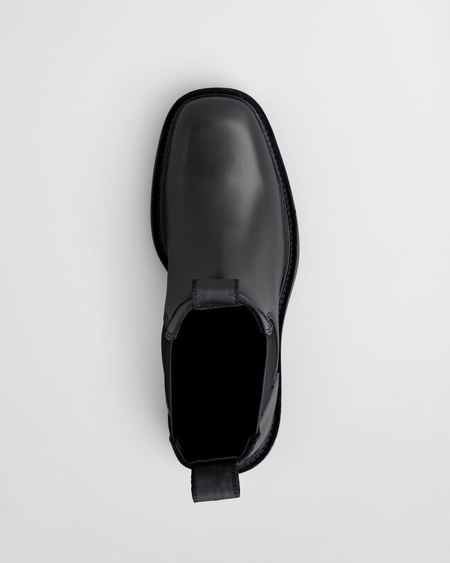 Fallwi medelh&ouml;ga boots i l&auml;der