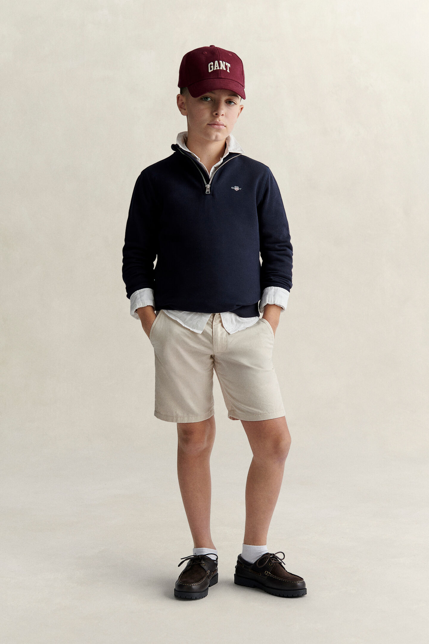 Teen Boys sweatshirt med half-zip