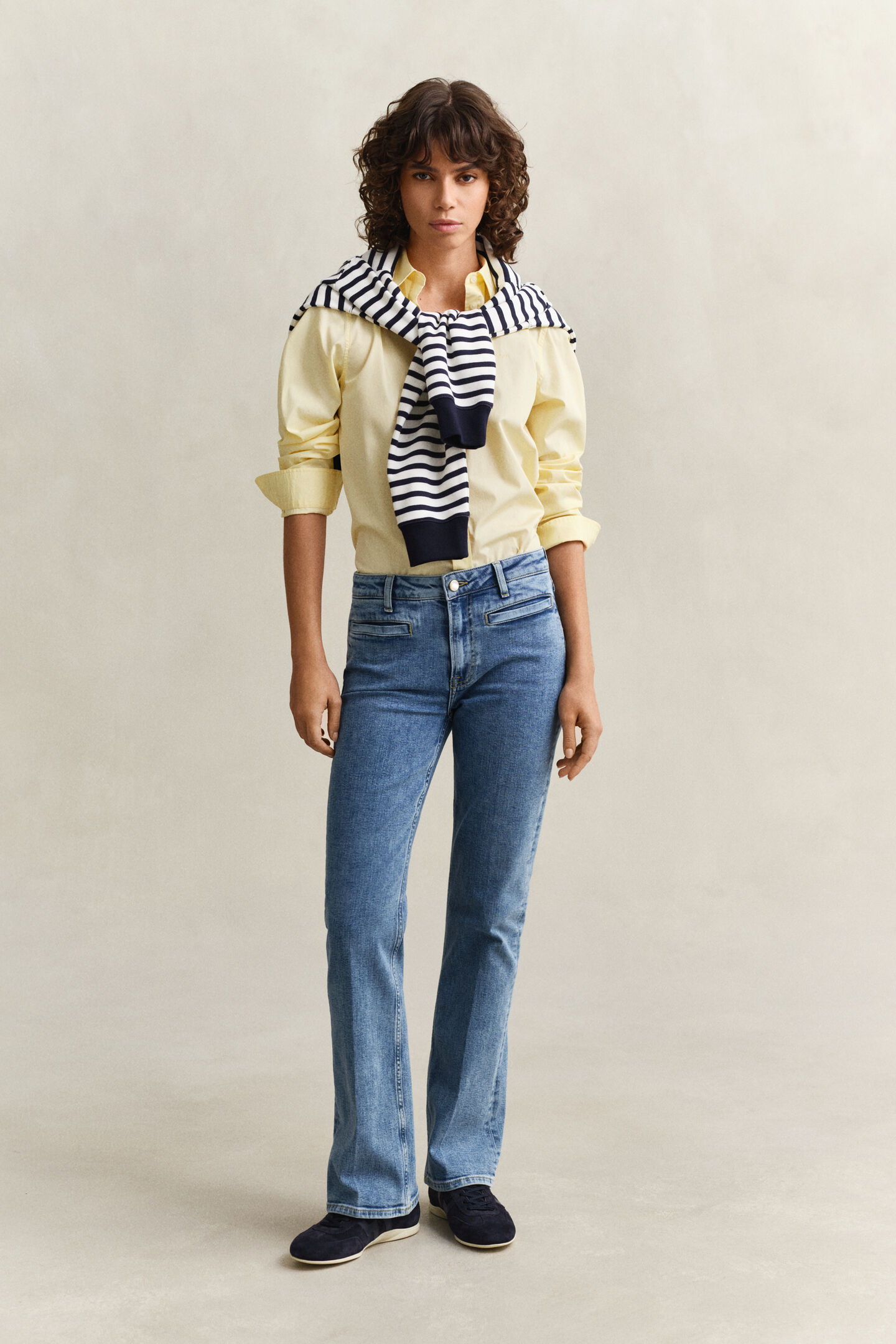 Regular fit klassisk poplinskjorta