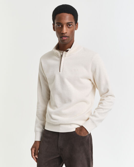 Sacker Rib sweatshirt med half-zip