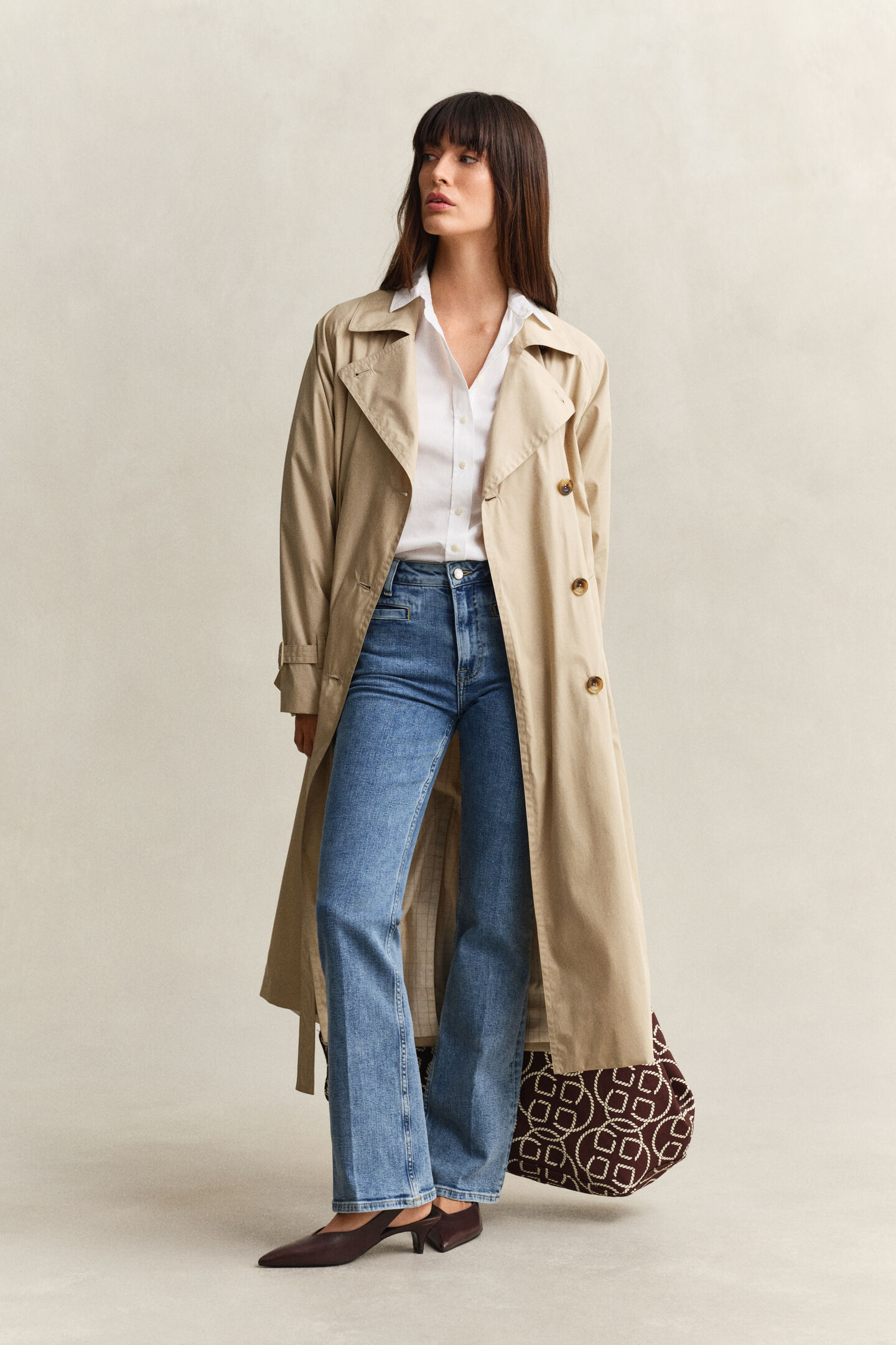 Regular fit klassisk poplinskjorta