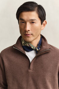 Sacker Rib sweatshirt med half-zip