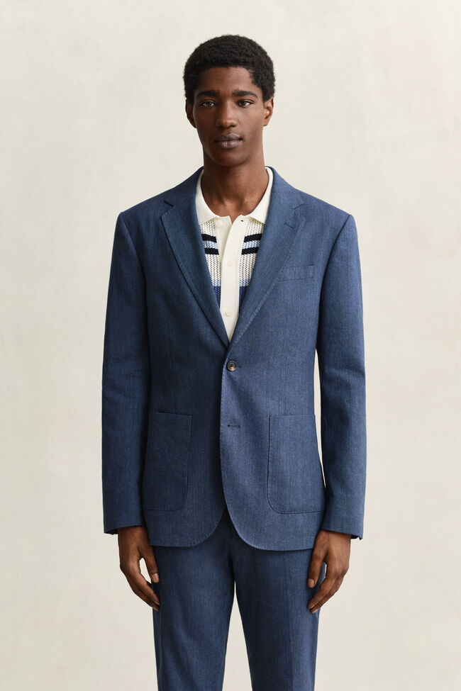 Kavaj i linneblandning