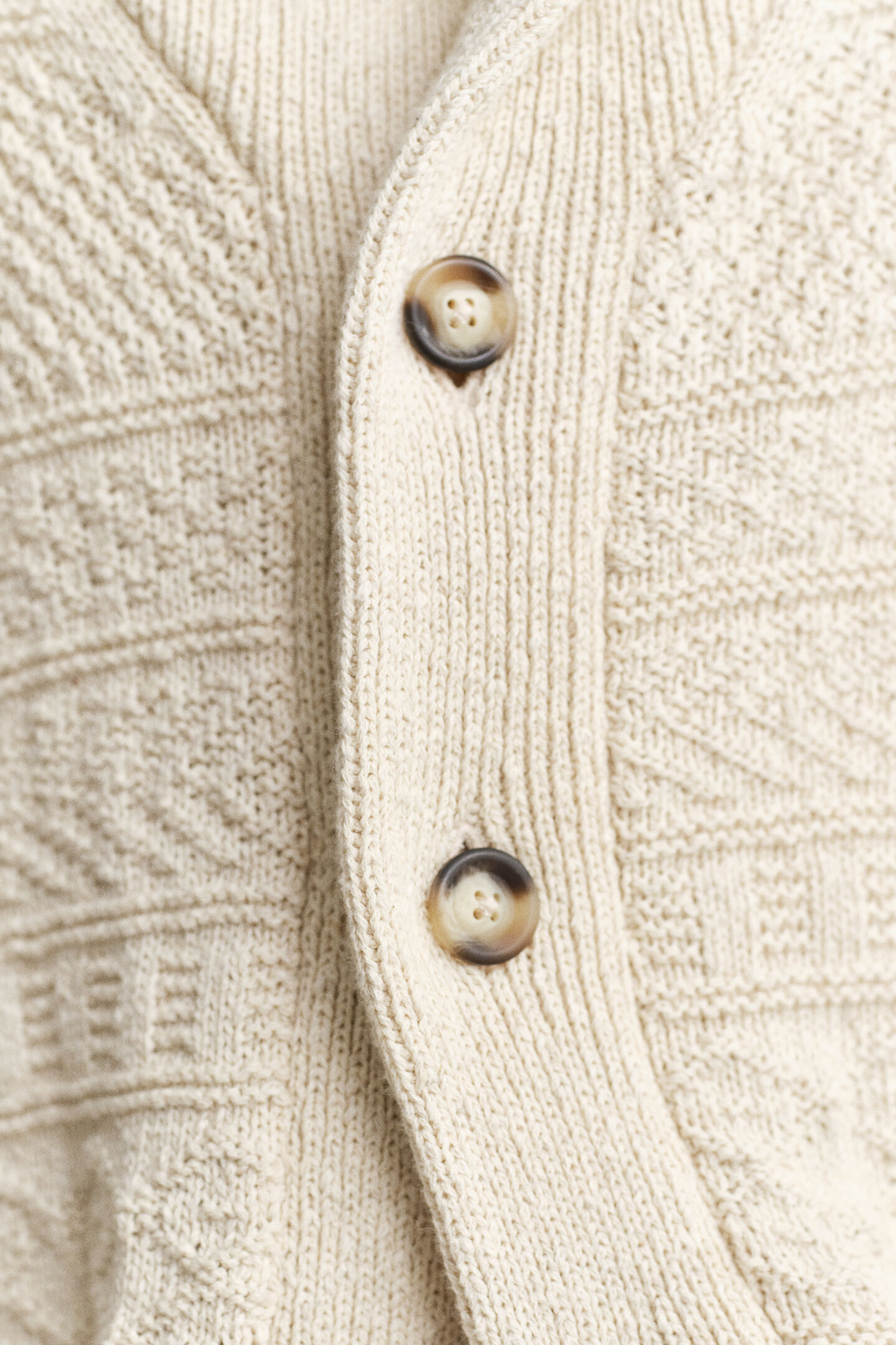 Kofta i bomullsblandning med struktur