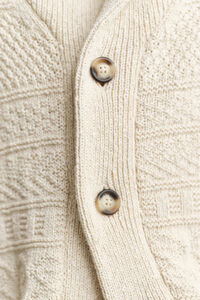 Kofta i bomullsblandning med struktur