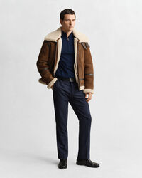 Tr&ouml;ja med half-zip i extra fin merinoull