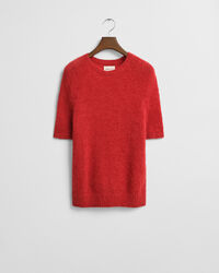 Kort&auml;rmad rundhalsad tr&ouml;ja i mohairblandning