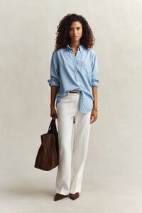 Indigof&auml;rgad skjorta