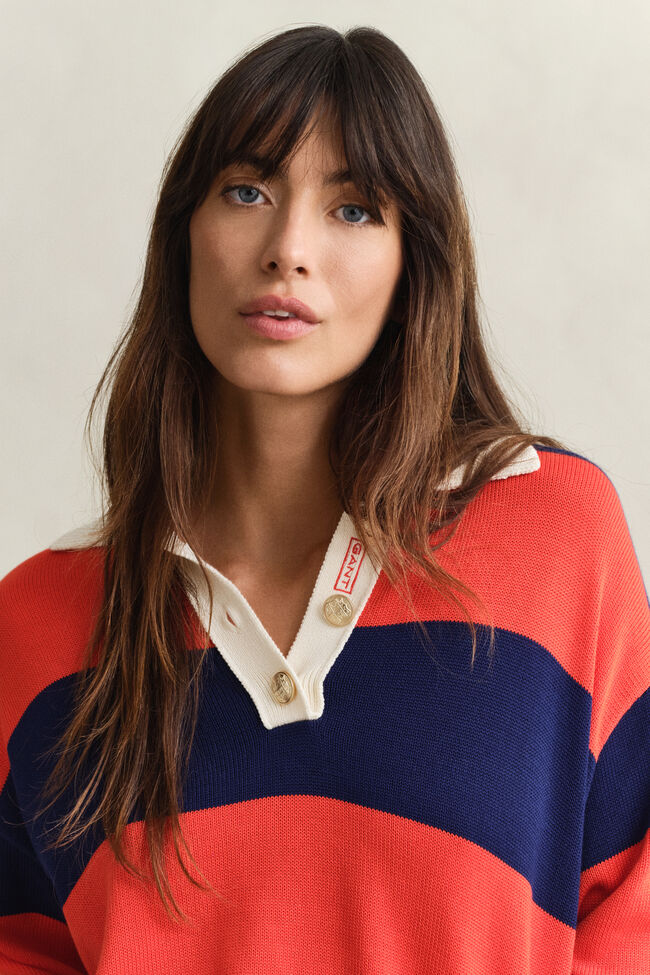 Randig Rugger i bomull