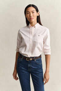 Regular fit klassisk rutig oxfordskjorta