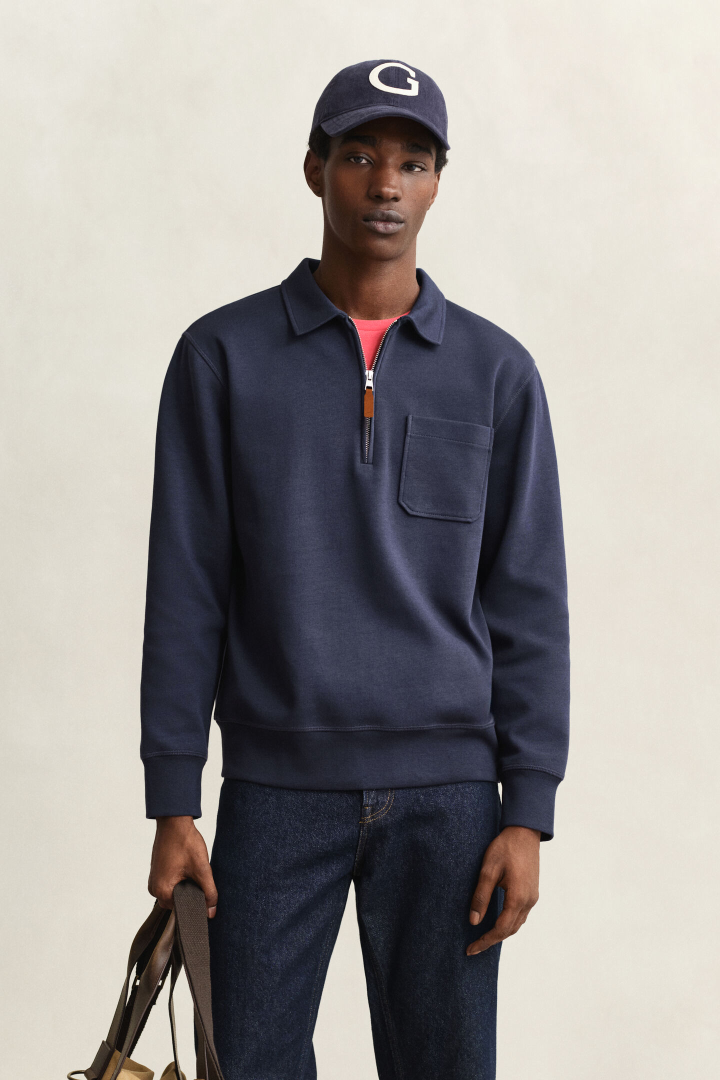 Ponte Di Roma sweatshirt med half-zip