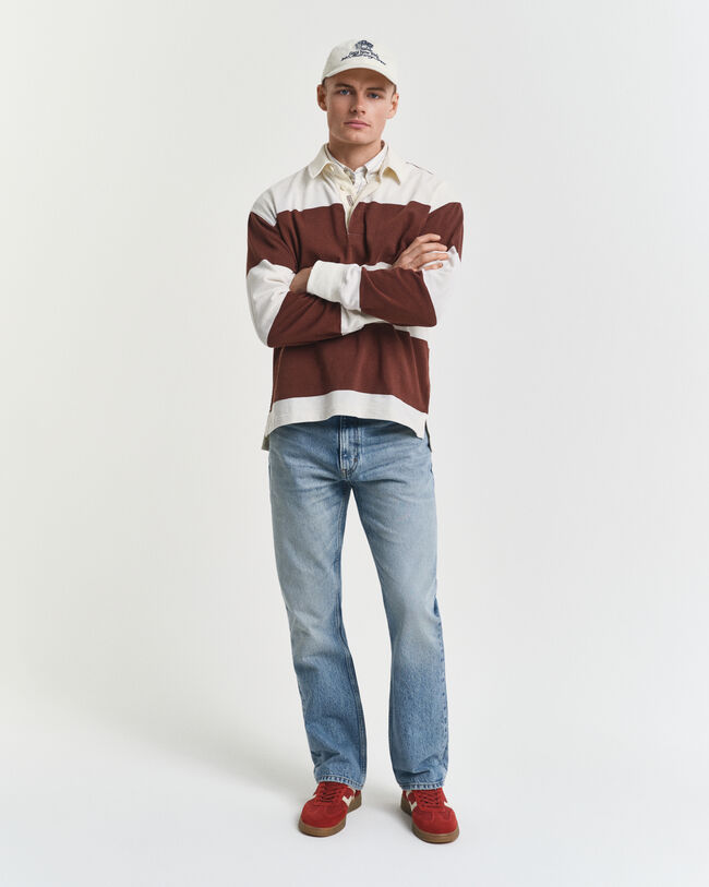 Bootcutjeans i vintagetv&auml;tt