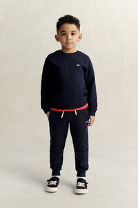 Kids sweatshirt med sk&ouml;ldemblem