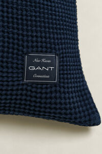 Kuddfodral i bomull med v&aring;ffelstruktur