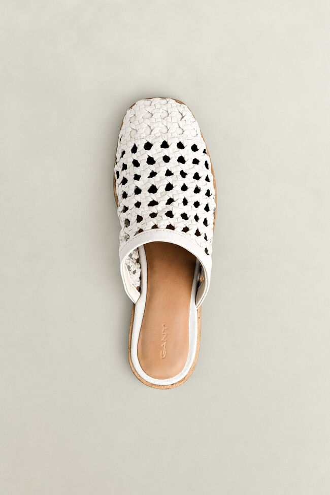 Gimble mules i l&auml;der