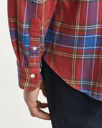 Relaxed fit rutig twillskjorta