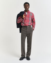 Oversized tv&auml;ttad rutig skjorta i twill