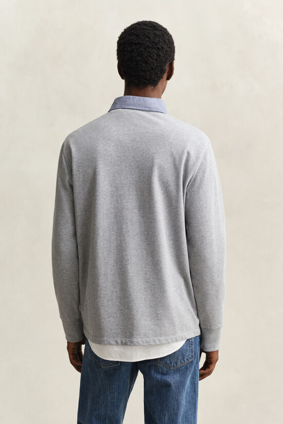 Heavy Rugger med chambraykrage