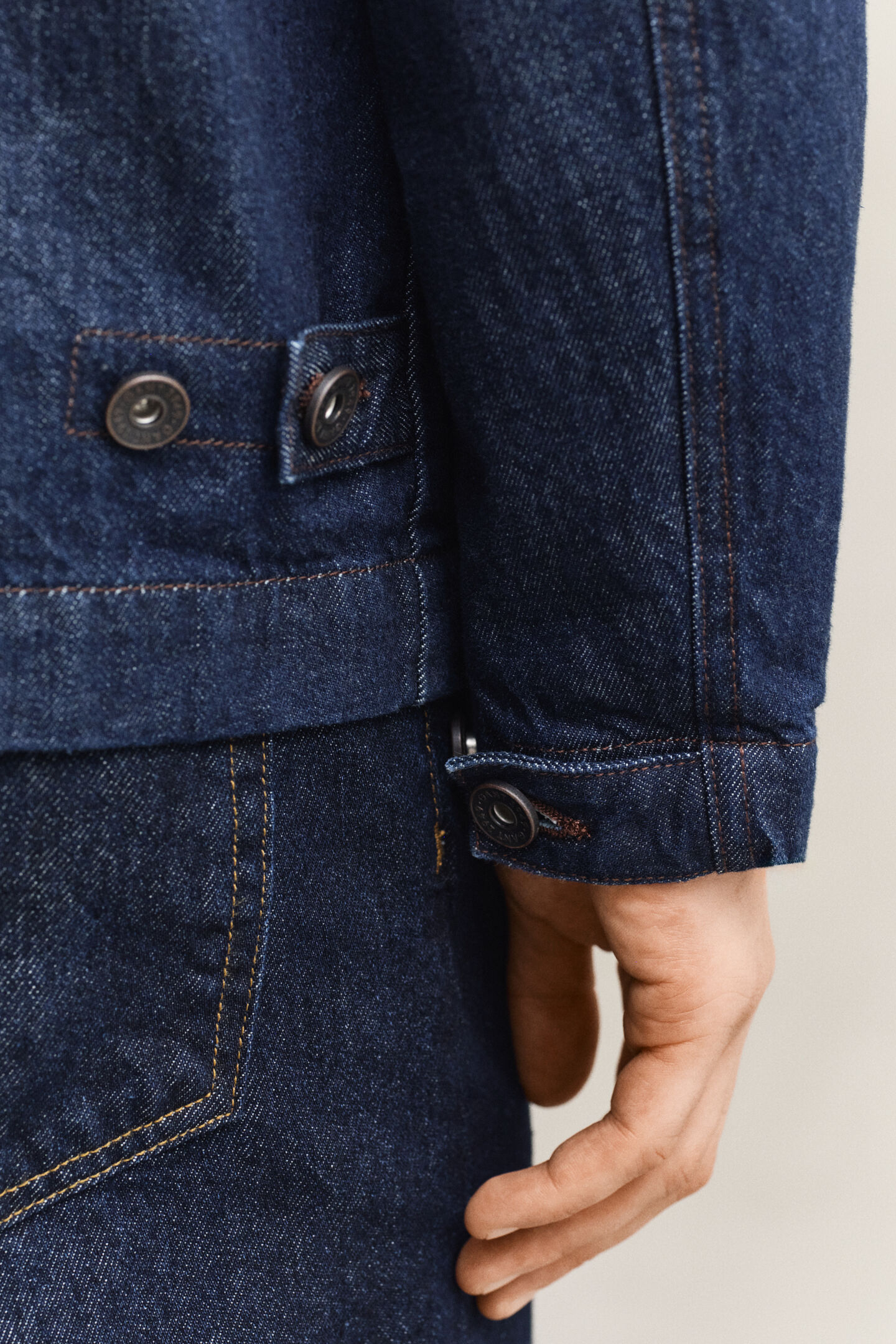 Indigof&auml;rgad arbetarjacka