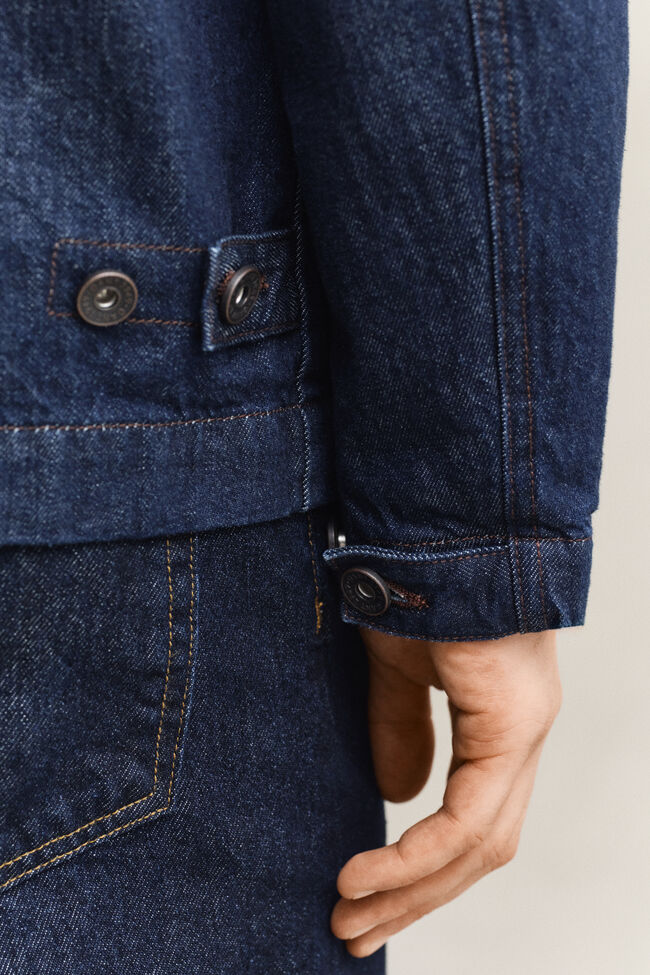 Indigof&auml;rgad arbetarjacka