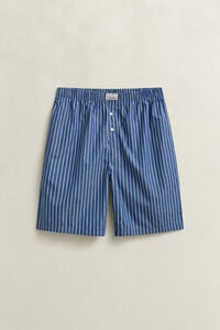 Randiga pyjamasshorts i poplin