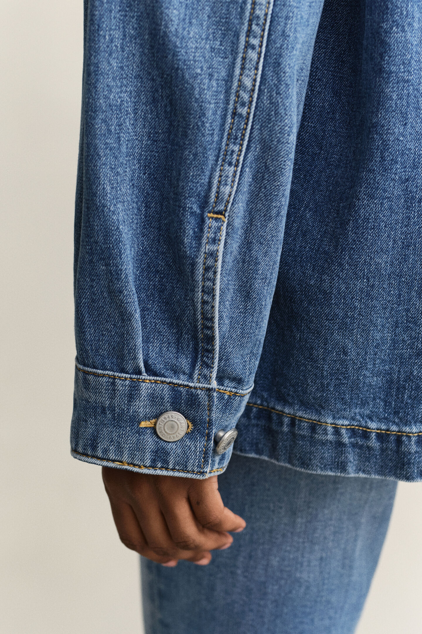 Decker-jacka i denim