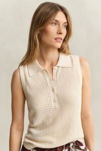 &Auml;rml&ouml;s spetsstickad topp