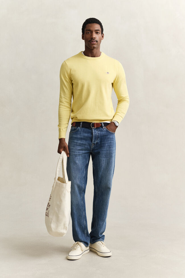 Rundhalsad tr&ouml;ja i bomull