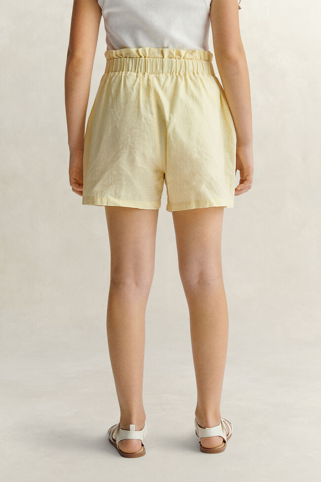 Teen Girls shorts med paperbag-midja