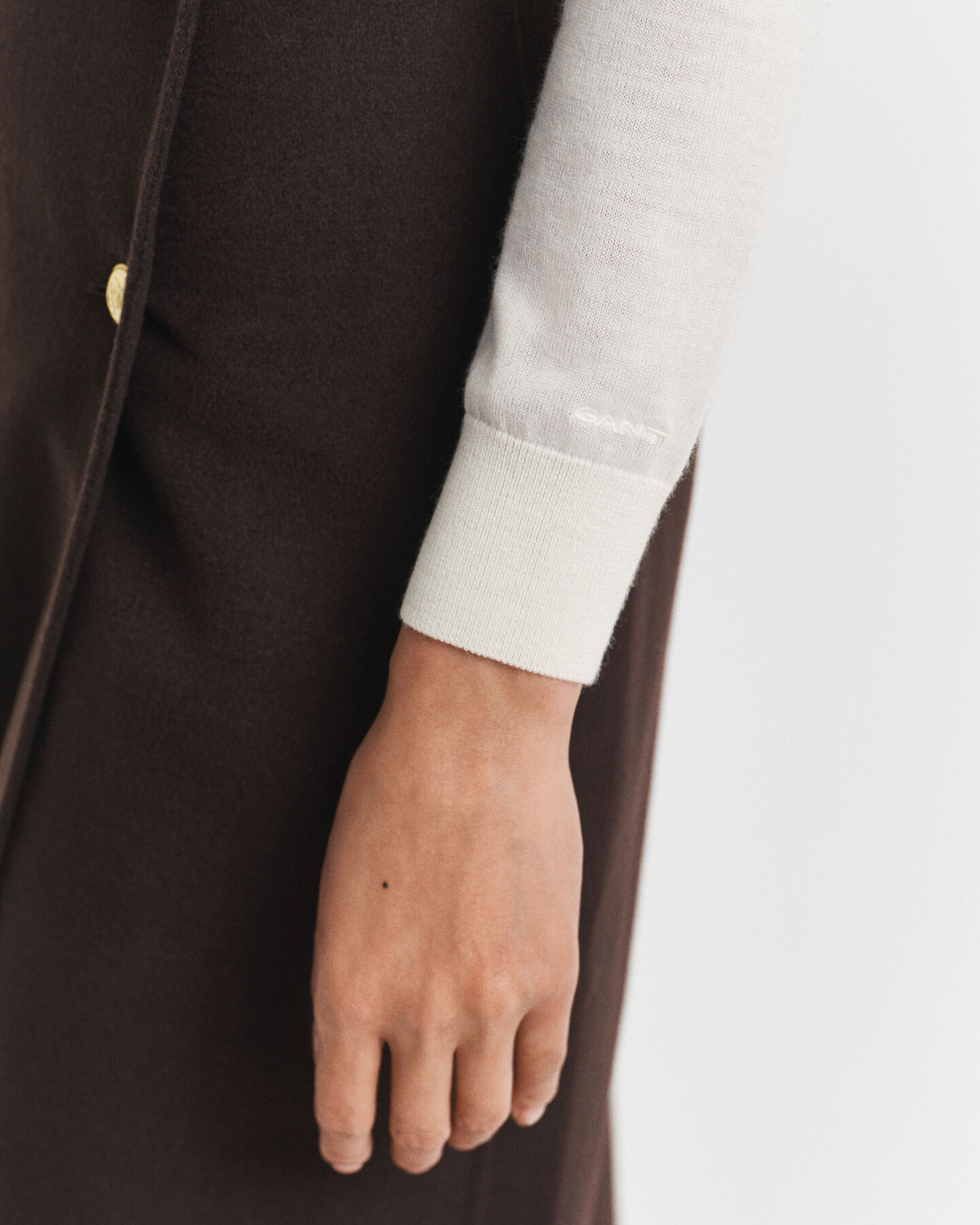 Tr&ouml;ja med polokrage i extra fin merinoull