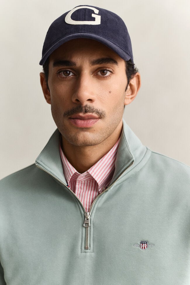 Shield sweatshirt med dragkedja vid hals&ouml;ppningen